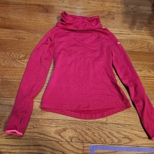 Nike cold gear dri-fit pink cowl neck xs